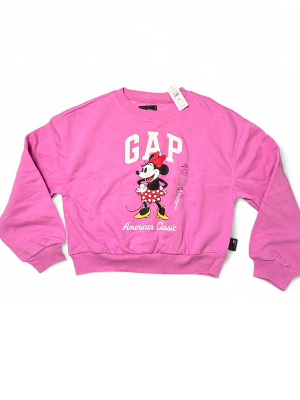 GAP Pink Minnie Mouse Pullover Sweatshirt